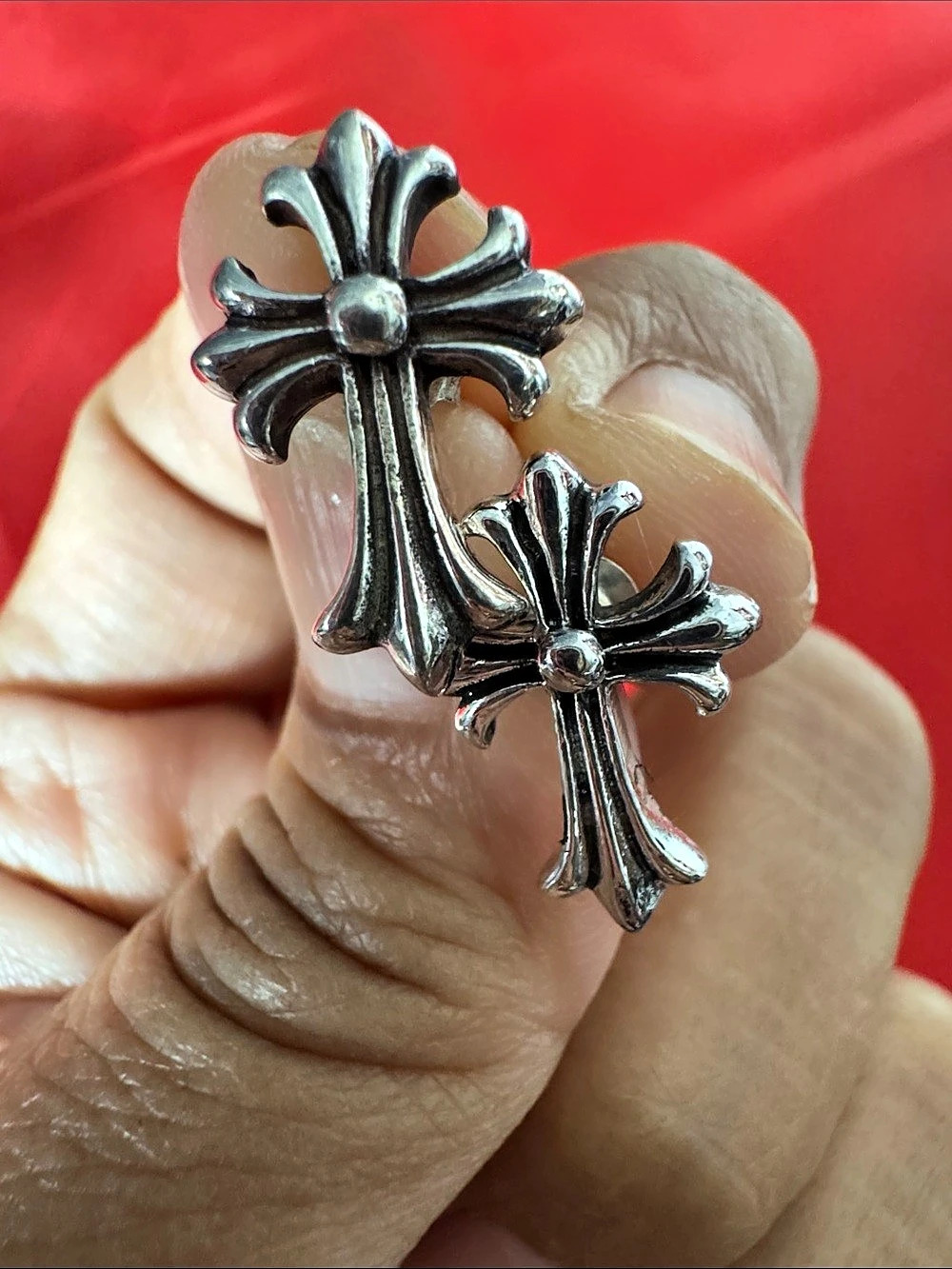 Sterling Silver925 Cross Earrings